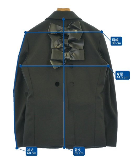 COMME des GARCONS（コムデギャルソン）ジャケット 黒 サイズ:XS レディース/2200607404043
