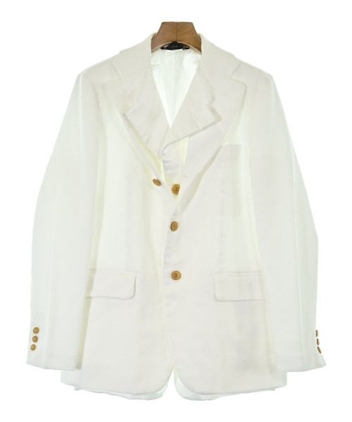 COMME des GARCONS(コムデギャルソン)テーラードジャケット 白 サイズ:M/2200611450036