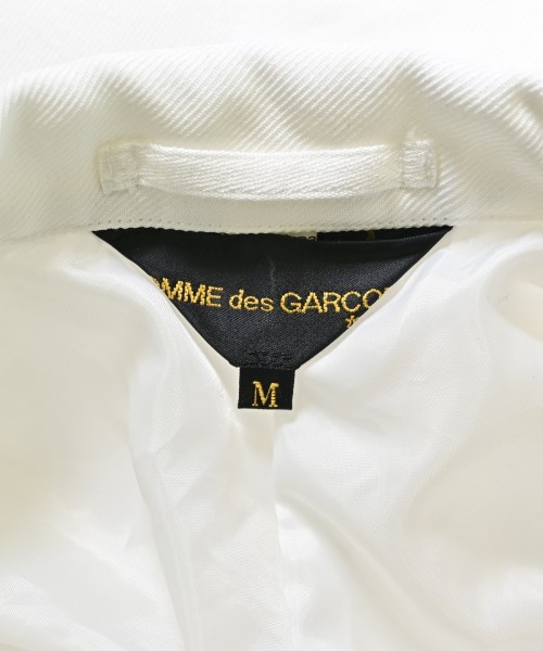 COMME des GARCONS（コムデギャルソン）テーラードジャケット 白 サイズ:M レディース/2200611450036