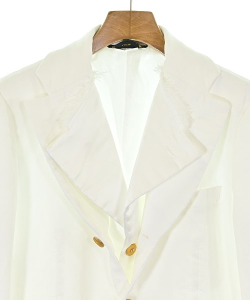 COMME des GARCONS（コムデギャルソン）テーラードジャケット 白 サイズ:M レディース/2200611450036