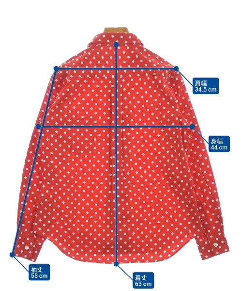 COMME des GARCONS（コムデギャルソン）カジュアルシャツ 赤 サイズ:S レディース/2200612046023