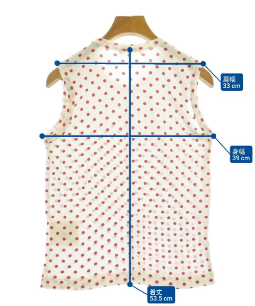 COMME des GARCONS（コムデギャルソン）ノースリーブ 白 サイズ:S レディース/2200608291116