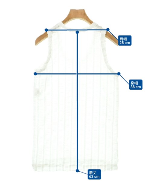 COMME des GARCONS（コムデギャルソン）ノースリーブ 白 サイズ:F レディース/2200608291161