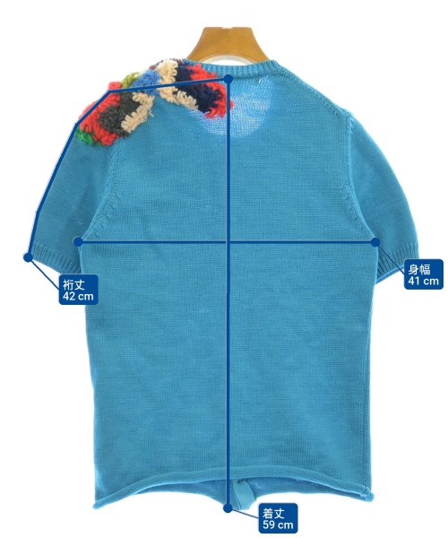COMME des GARCONS（コムデギャルソン）カーディガン 青 サイズ:S レディース/2200608291512