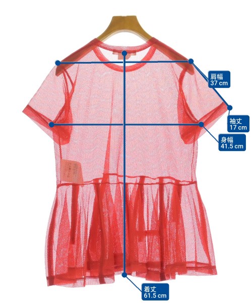 COMME des GARCONS（コムデギャルソン）Tシャツ・カットソー 赤 サイズ:M レディース/2200613432016