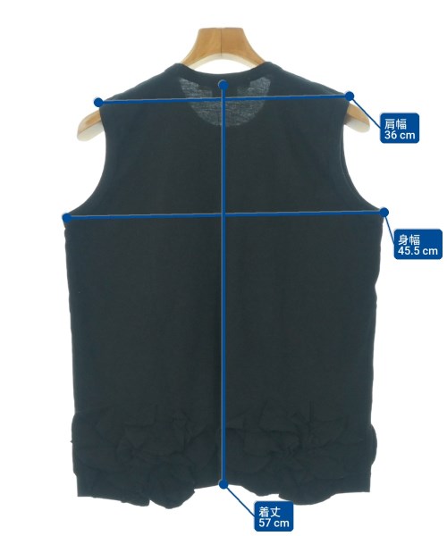 COMME des GARCONS（コムデギャルソン）ノースリーブ 黒 サイズ:S レディース/2200614199055