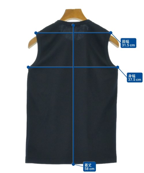 COMME des GARCONS（コムデギャルソン）ノースリーブ 紺 サイズ:-(S位) レディース/2200609853504