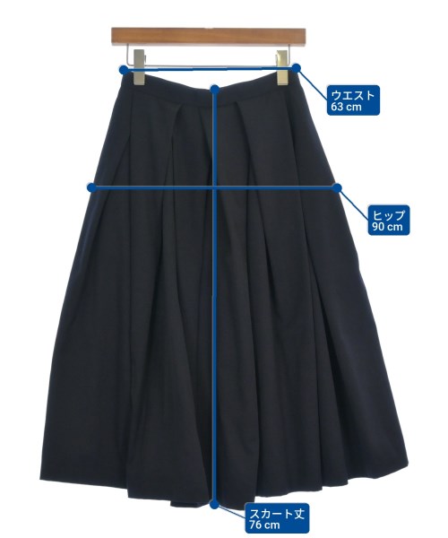 COMME des GARCONS（コムデギャルソン）ロング・マキシ丈スカート 紺 サイズ:XS レディース/2200615385198