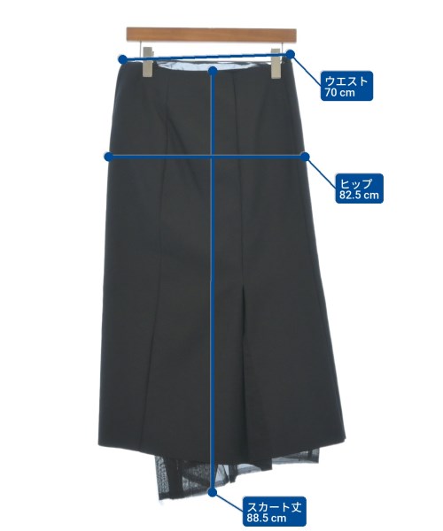 COMME des GARCONS（コムデギャルソン）ロング・マキシ丈スカート 黒 サイズ:M レディース/2200608757193