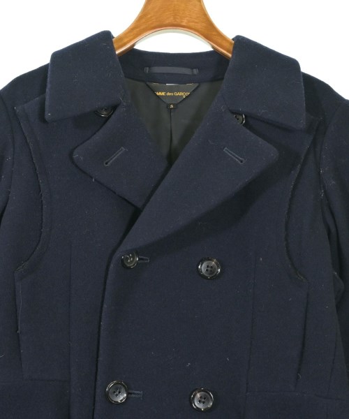 COMME des GARCONS（コムデギャルソン）ステンカラーコート 紺 サイズ:S レディース/2200616438015