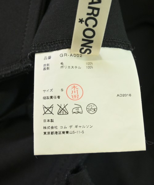 COMME des GARCONS（コムデギャルソン）ワンピース 黒 サイズ:S レディース/2200618467020