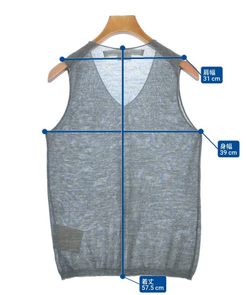 COMME des GARCONS（コムデギャルソン）ベスト グレー サイズ:S レディース/2200618467075