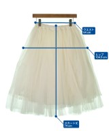 COMME des GARCONS（コムデギャルソン）ひざ丈スカート 白 サイズ:XS レディース/2200619303037