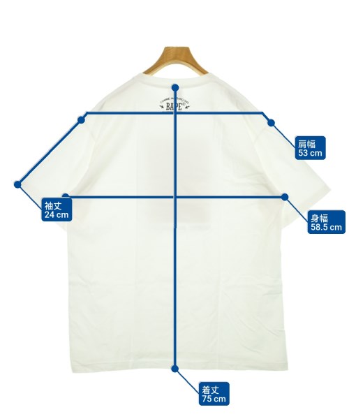 A BATHING APE（アベイシングエイプ）Tシャツ・カットソー 白 サイズ:2XL メンズ/2200619970116