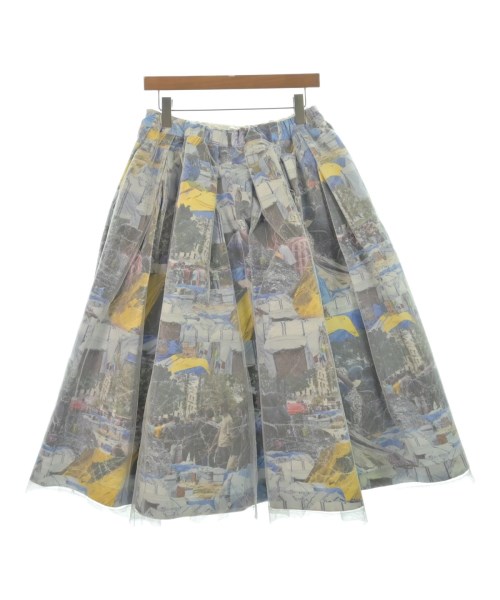 COMME des GARCONS（コムデギャルソン）ひざ丈スカート 白 サイズ:S レディース/2200620333177