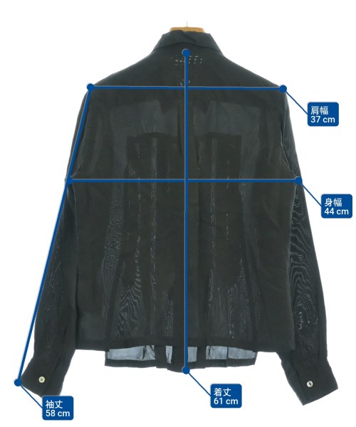 COMME des GARCONS（コムデギャルソン）カジュアルシャツ 黒 サイズ:XS レディース/2200621158014