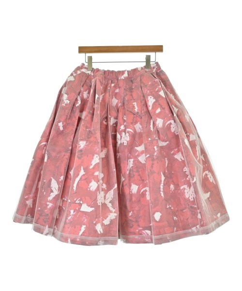 COMME des GARCONS(コムデギャルソン)ひざ丈スカート 赤 サイズ:XS/2200600790020
