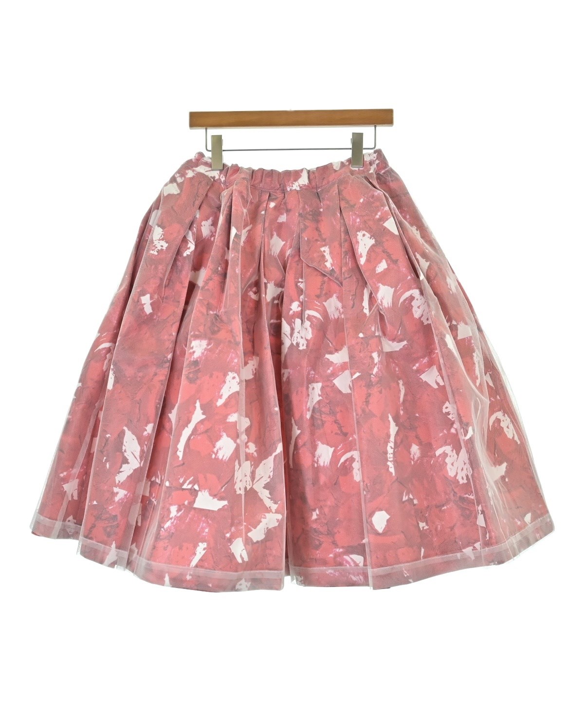 COMME des GARCONS（コムデギャルソン）ひざ丈スカート 赤 サイズ:XS