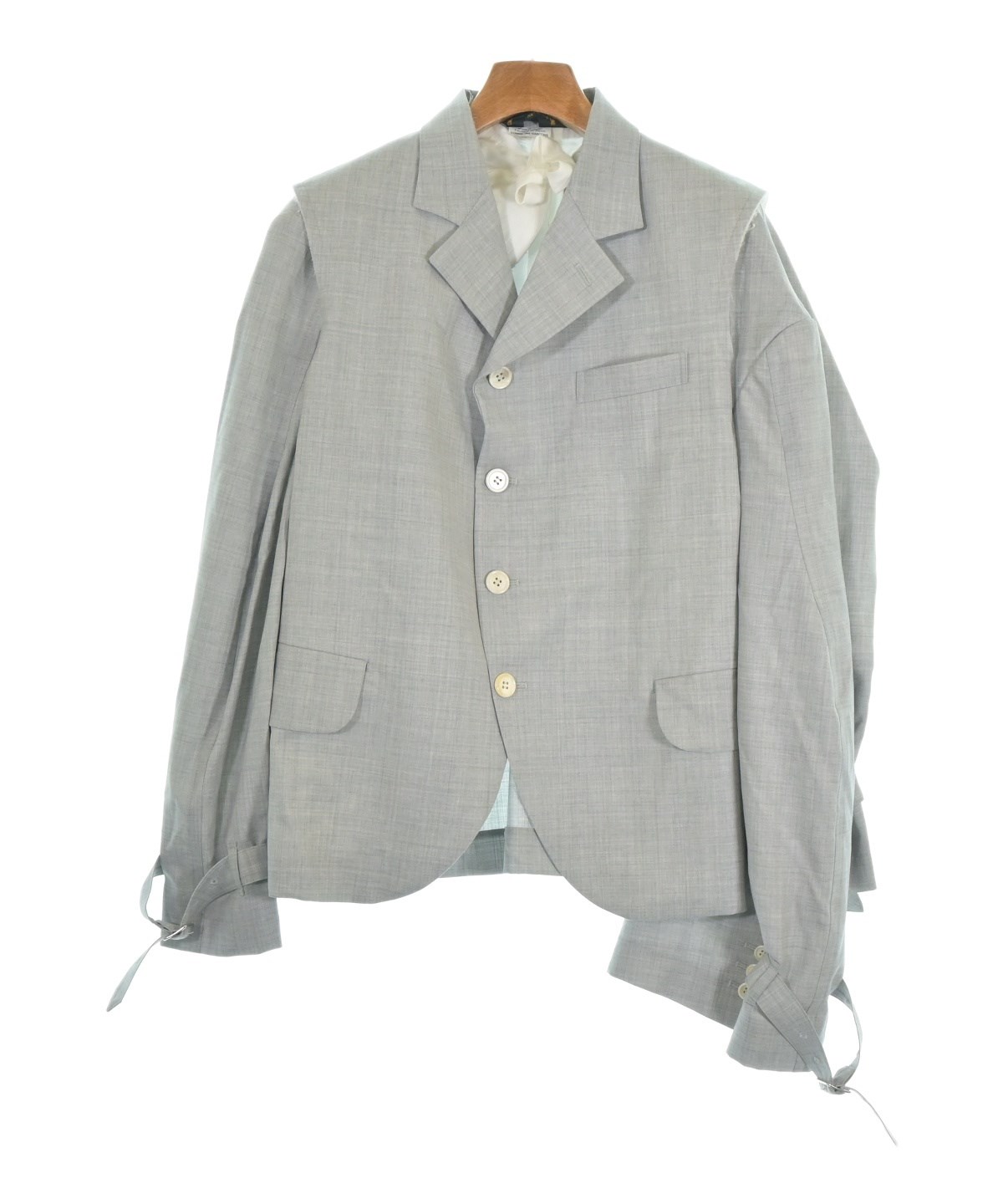 COMME des GARÇONS グレー・ドット柄 テーラードジャケット M COMME des GARCONS（コムデギャルソン）テーラードジャケット グレー