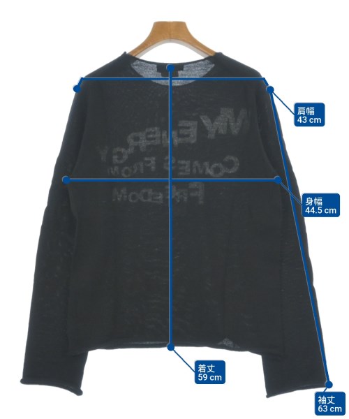 COMME des GARCONS（コムデギャルソン）ニット・セーター 黒 サイズ:S レディース/2200609132074