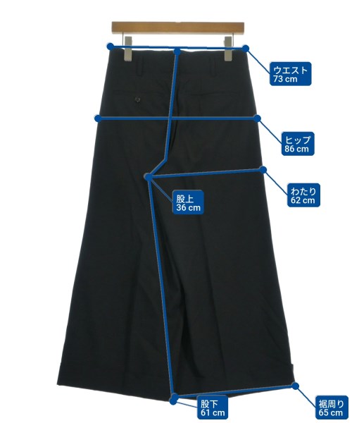 COMME des GARCONS（コムデギャルソン）クロップドパンツ 黒 サイズ:XS レディース/2200677427096