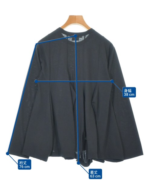 COMME des GARCONS（コムデギャルソン）Tシャツ・カットソー 黒 サイズ:XS レディース/2200678056059