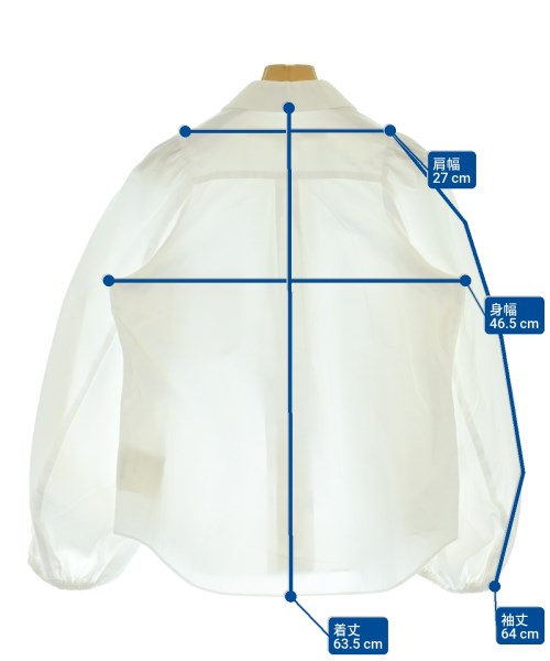 COMME des GARCONS（コムデギャルソン）ブラウス 白 サイズ:XS レディース/2200679014027