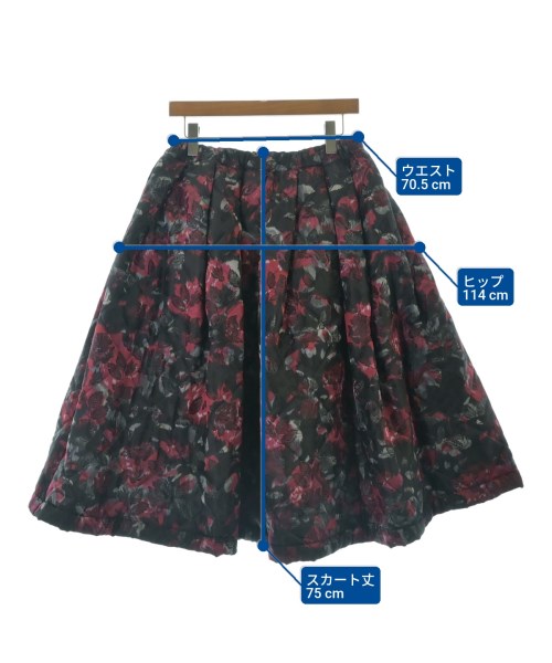 COMME des GARCONS（コムデギャルソン）ロング・マキシ丈スカート 赤 サイズ:S レディース/2200676426069