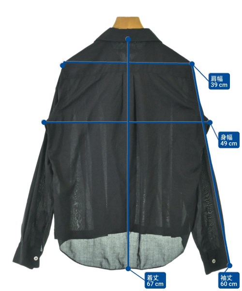 COMME des GARCONS（コムデギャルソン）ブラウス 黒 サイズ:S レディース/2200692261033