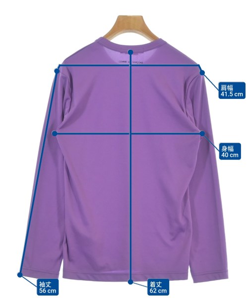 COMME des GARCONS（コムデギャルソン）Tシャツ・カットソー 紫 サイズ:XS レディース/2200691657318