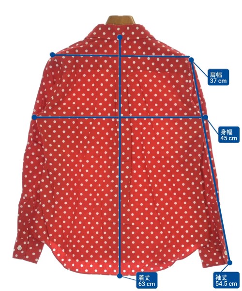 COMME des GARCONS（コムデギャルソン）カジュアルシャツ 赤 サイズ:XS レディース/2200696314063