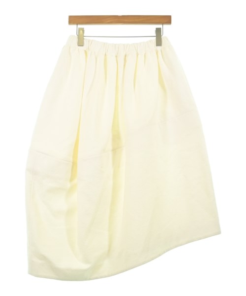 COMME des GARCONS(コムデギャルソン)ひざ丈スカート 白 サイズ:S/2200700239061