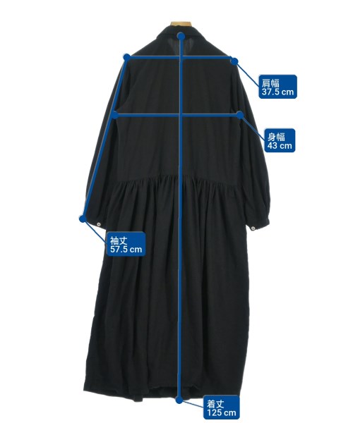 COMME des GARCONS（コムデギャルソン）シャツワンピース 黒 サイズ:L レディース/2200701430115