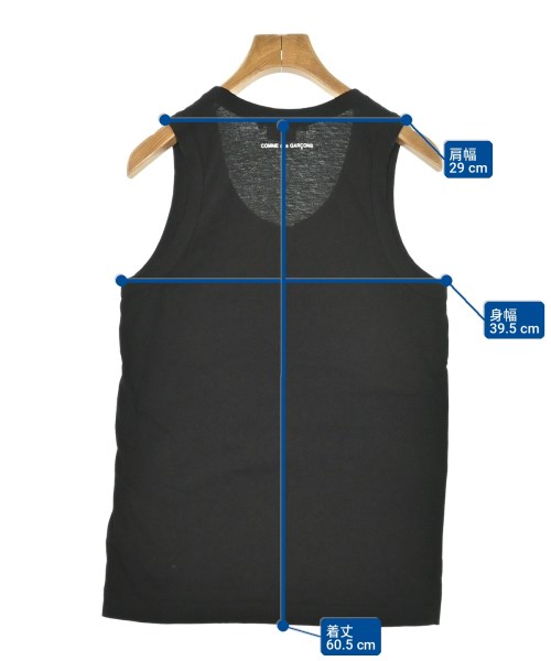 COMME des GARCONS（コムデギャルソン）タンクトップ 黒 サイズ:S レディース/2200700697175