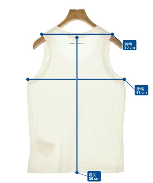 COMME des GARCONS（コムデギャルソン）タンクトップ 白 サイズ:S レディース/2200700697182