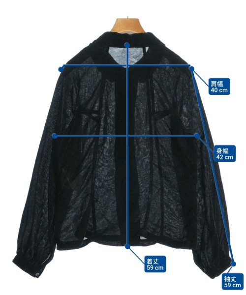 COMME des GARCONS（コムデギャルソン）ブラウス 黒 サイズ:S レディース/2200642655059