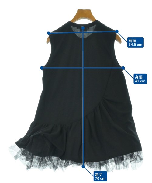 COMME des GARCONS（コムデギャルソン）ノースリーブ 黒 サイズ:M レディース/2200650738058