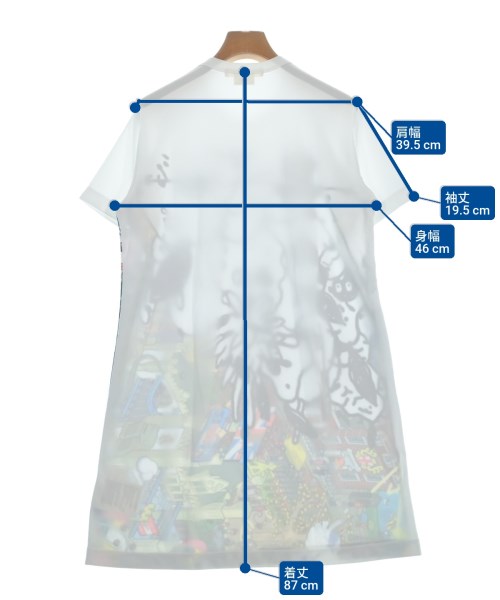 COMME des GARCONS（コムデギャルソン）ワンピース 白 サイズ:L レディース/2200656120086