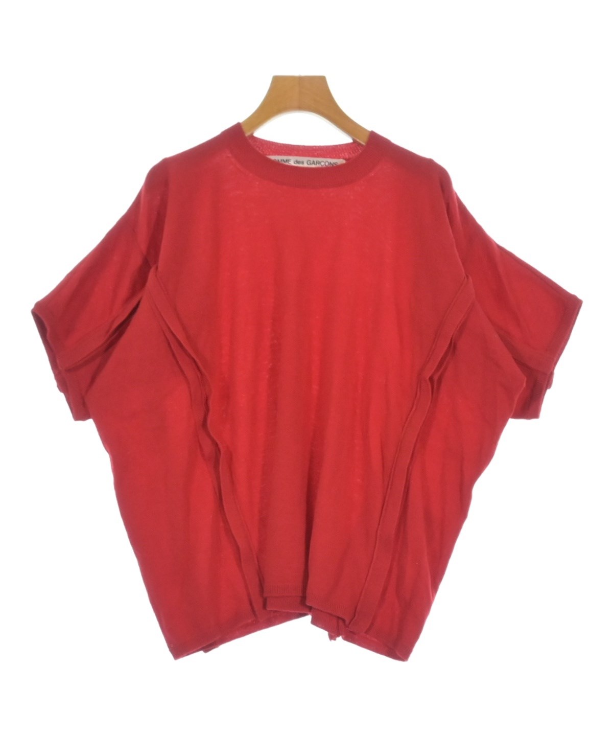 コムデギャルソン　ニット　セーター　赤　レッド COMME des GARCONS（コムデギャルソン）ニット・セーター 赤 サイズ:XS