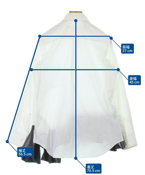 COMME des GARCONS（コムデギャルソン）カジュアルシャツ 白 サイズ:XS レディース/2200659305053