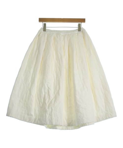 COMME des GARCONS（コムデギャルソン）ひざ丈スカート 白 サイズ:XS レディース/2200656270026