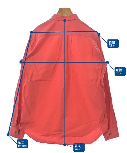 COMME des GARCONS（コムデギャルソン）カジュアルシャツ 赤 サイズ:L メンズ/2200657271039