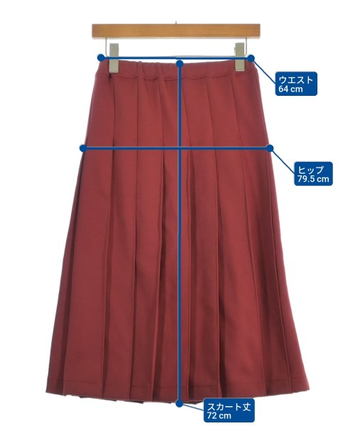 COMME des GARCONS（コムデギャルソン）ロング・マキシ丈スカート 赤 サイズ:S レディース/2200656596232