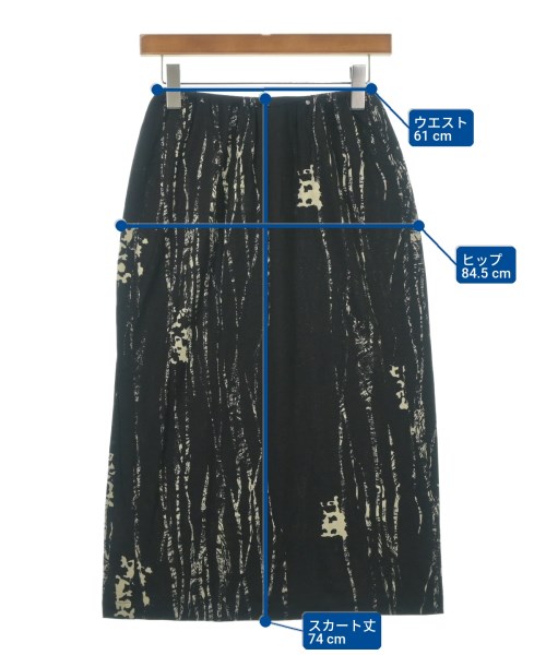 COMME des GARCONS（コムデギャルソン）ひざ丈スカート 黒 サイズ:F レディース/2200710858092