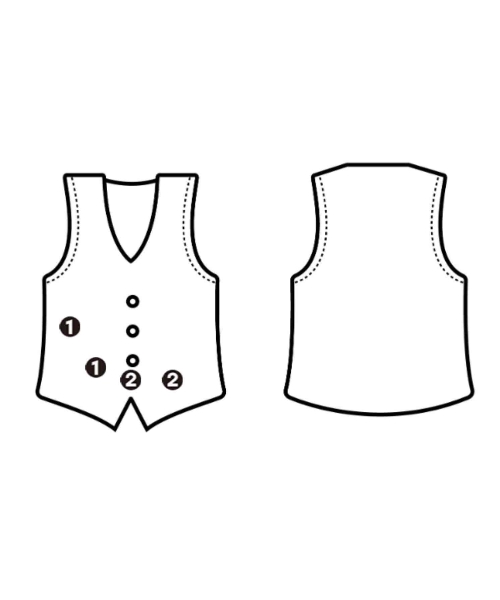 COMME des GARCONS（コムデギャルソン）ベスト グレー サイズ:M レディース/2200702698255