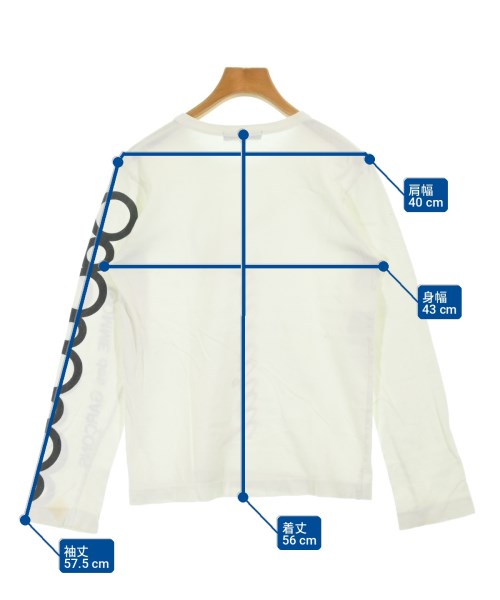 COMME des GARCONS（コムデギャルソン）Tシャツ・カットソー 白 サイズ:L レディース/2200712971065