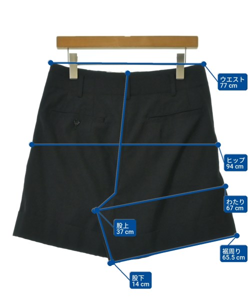 COMME des GARCONS（コムデギャルソン）ショートパンツ 黒 サイズ:S レディース/2200715596012