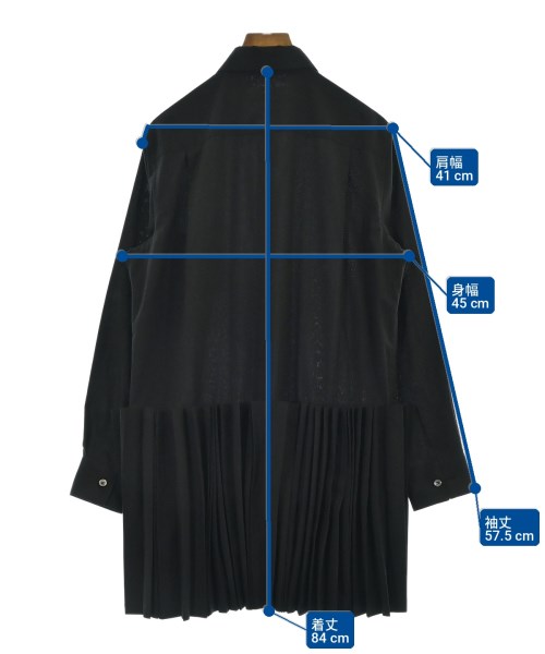 COMME des GARCONS（コムデギャルソン）カジュアルシャツ 黒 サイズ:S レディース/2200714339092