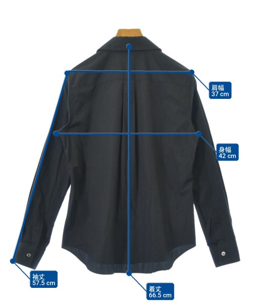 COMME des GARCONS（コムデギャルソン）カジュアルシャツ 黒 サイズ:XS レディース/2200717374038