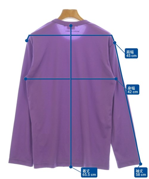 COMME des GARCONS（コムデギャルソン）Tシャツ・カットソー 紫 サイズ:M レディース/2200714769059